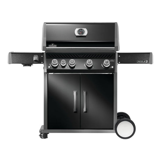 Napoleon Rogue Pro 525 Black 4 Burner BBQ with Infrared Sideburner - Smoked Bbq Co