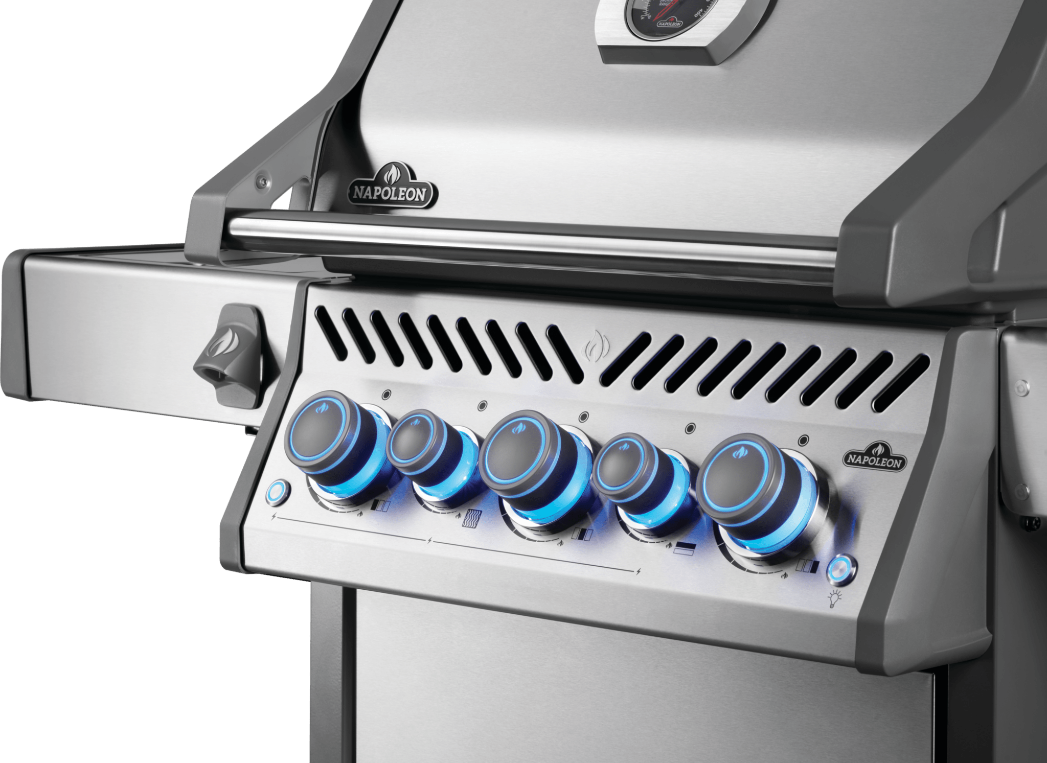 Napoleon Rogue Pro - S 525 SS 4 Burner BBQ with Infrared Sideburner - Smoked Bbq Co