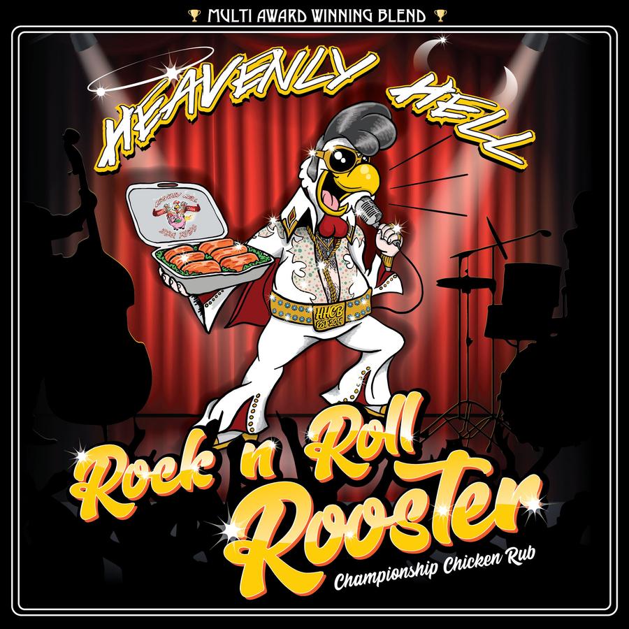 Heavenly Hell 'Rock N Roll Rooster' Rub 150g - Smoked Bbq Co