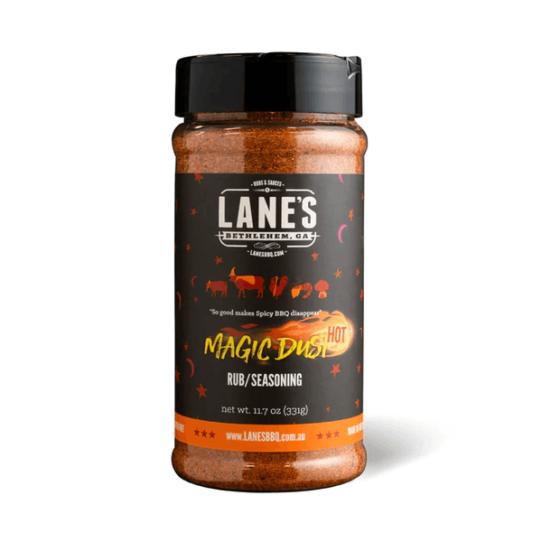 Lane's BBQ 'Magic Dust Hot' Rub 331g - Smoked Bbq Co