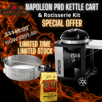 Napoleon Pro Kettle Cart Special Bundle Offer! - Smoked Bbq Co