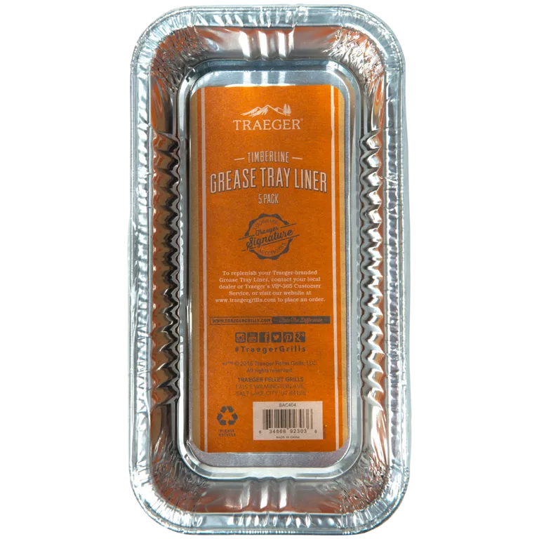 Traeger Grease Pan Liner Timberline 850 & 1300- 5 Pack
