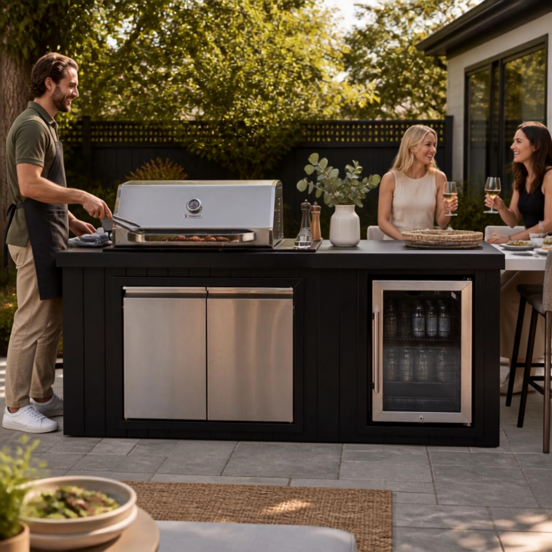 Bosston Bossworx Drop In Stainless Steel 4 Burner BBQ