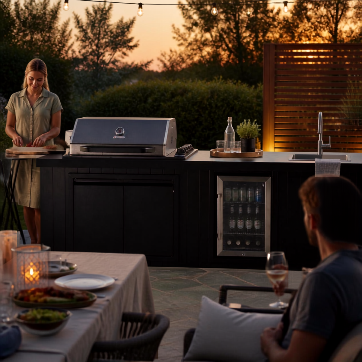 Bosston Bossworx Drop In Stainless Steel 4 Burner BBQ
