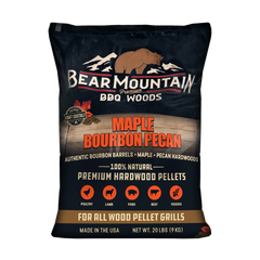 Bear Mountain Maple Bourbon Pecan BBQ Wood Pellets 9kg