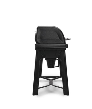 Black bar stool on a white background