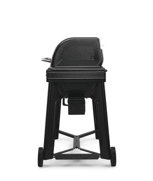 Black barbecue grill on a white background