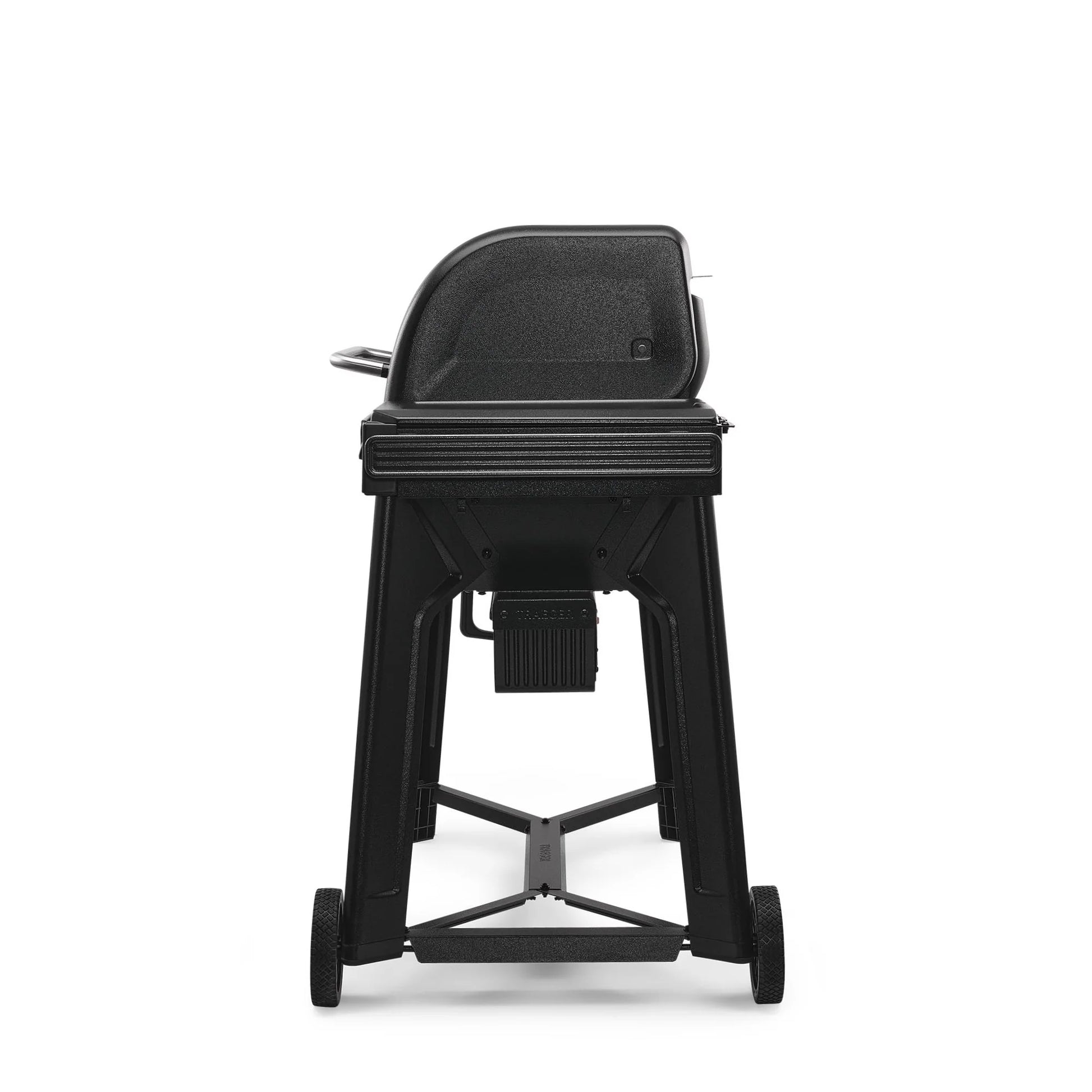 Black barbecue grill on a white background