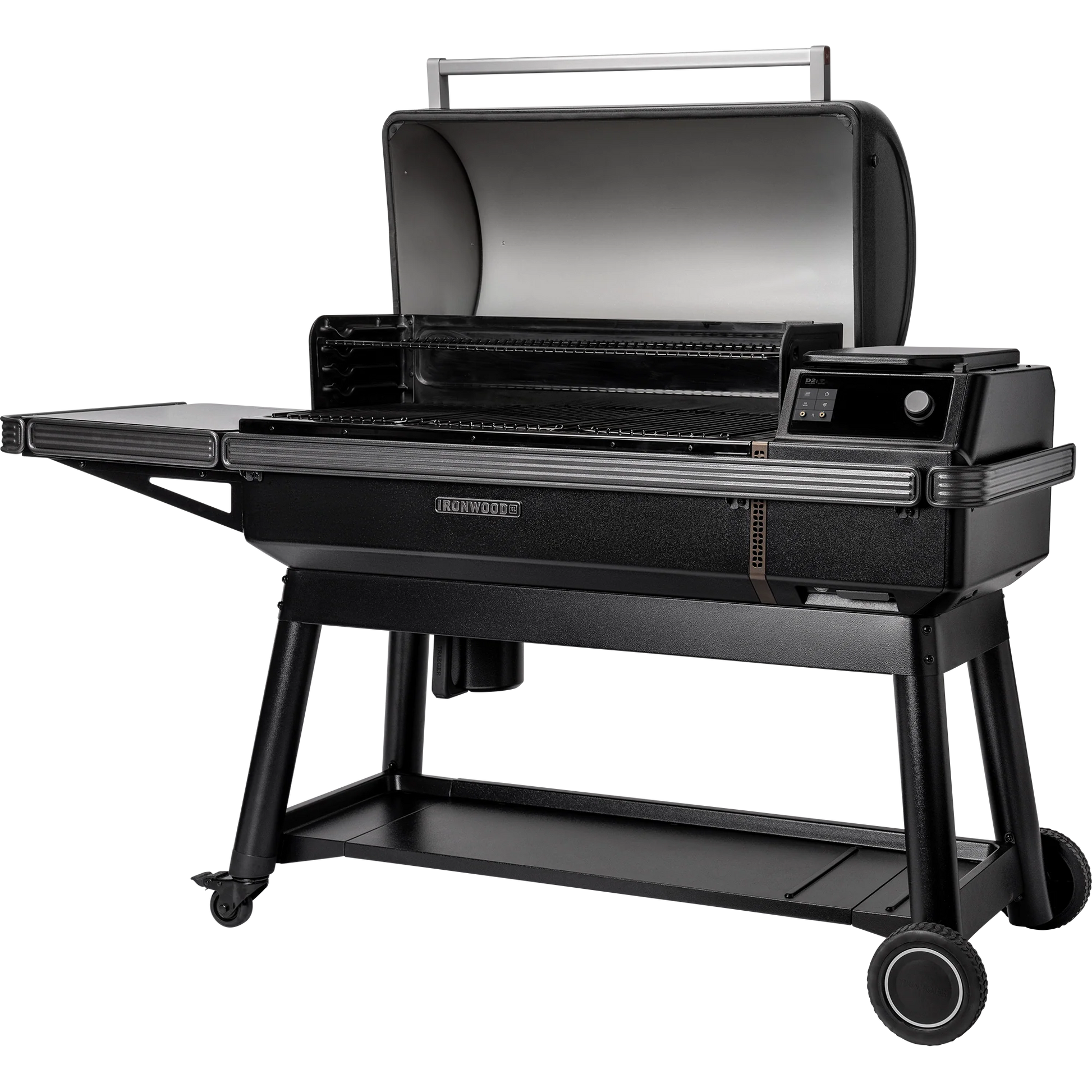 Black grill on a white background