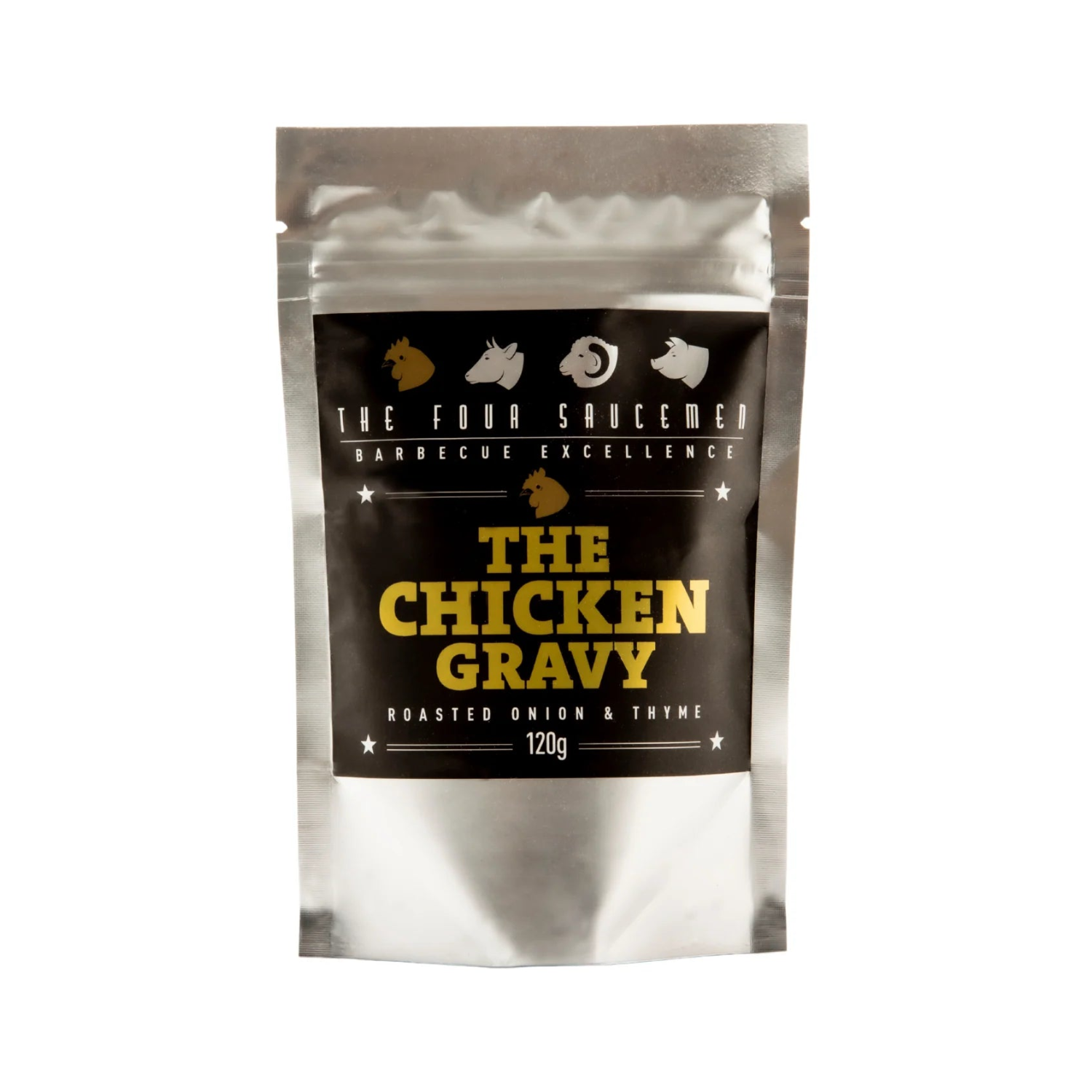 Packaging of The Chicken Gravy with branding on a white background