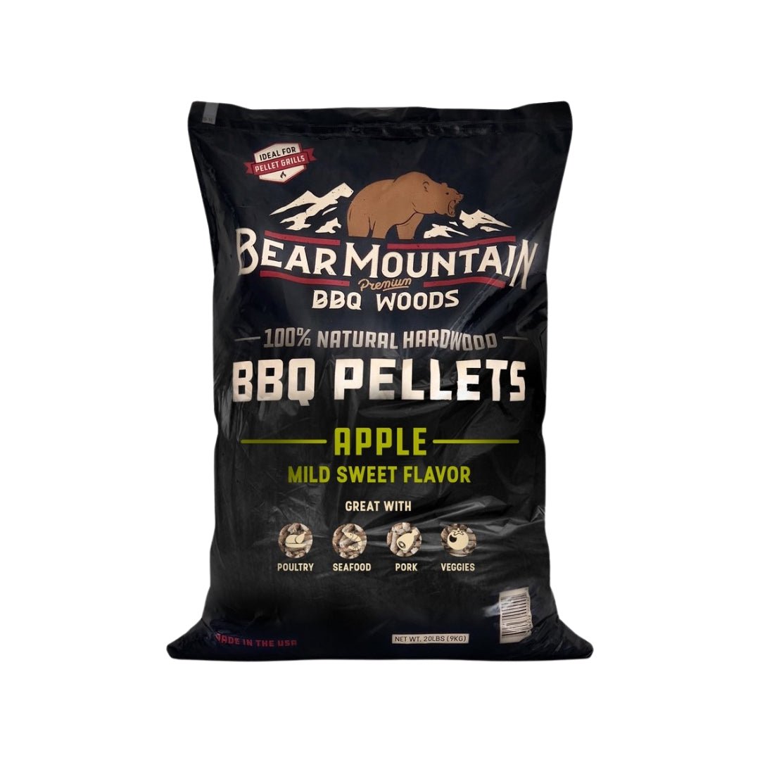 Bear Mountain Apple BBQ Wood Pellets 9kg - Smoked Bbq Co