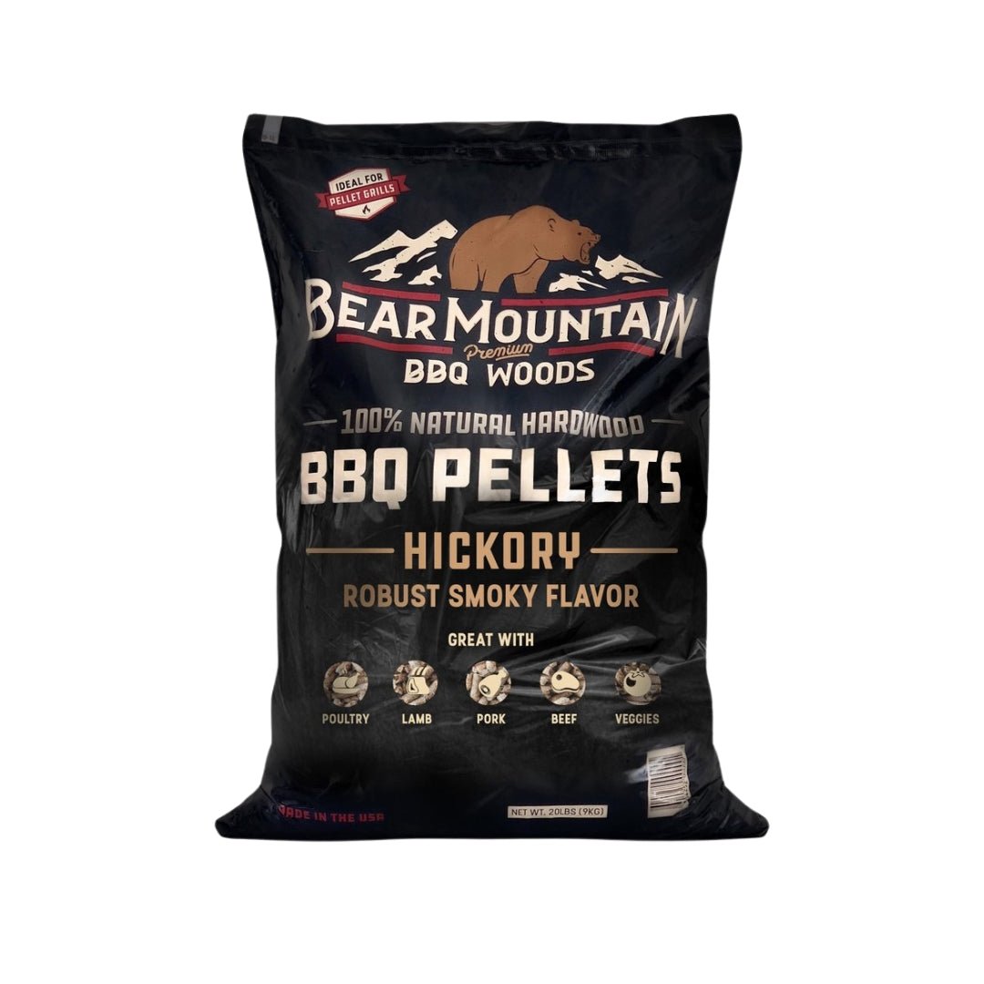 Bear Mountain Hickory BBQ Wood Pellets 9kg - Smoked Bbq Co