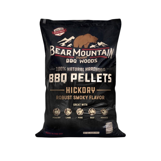 Bear Mountain Hickory BBQ Wood Pellets 9kg - Smoked Bbq Co