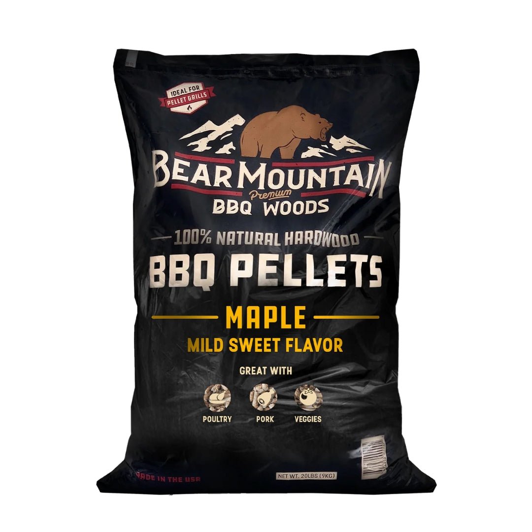 Bear Mountain Maple BBQ Wood Pellets 9kg - Smoked Bbq Co