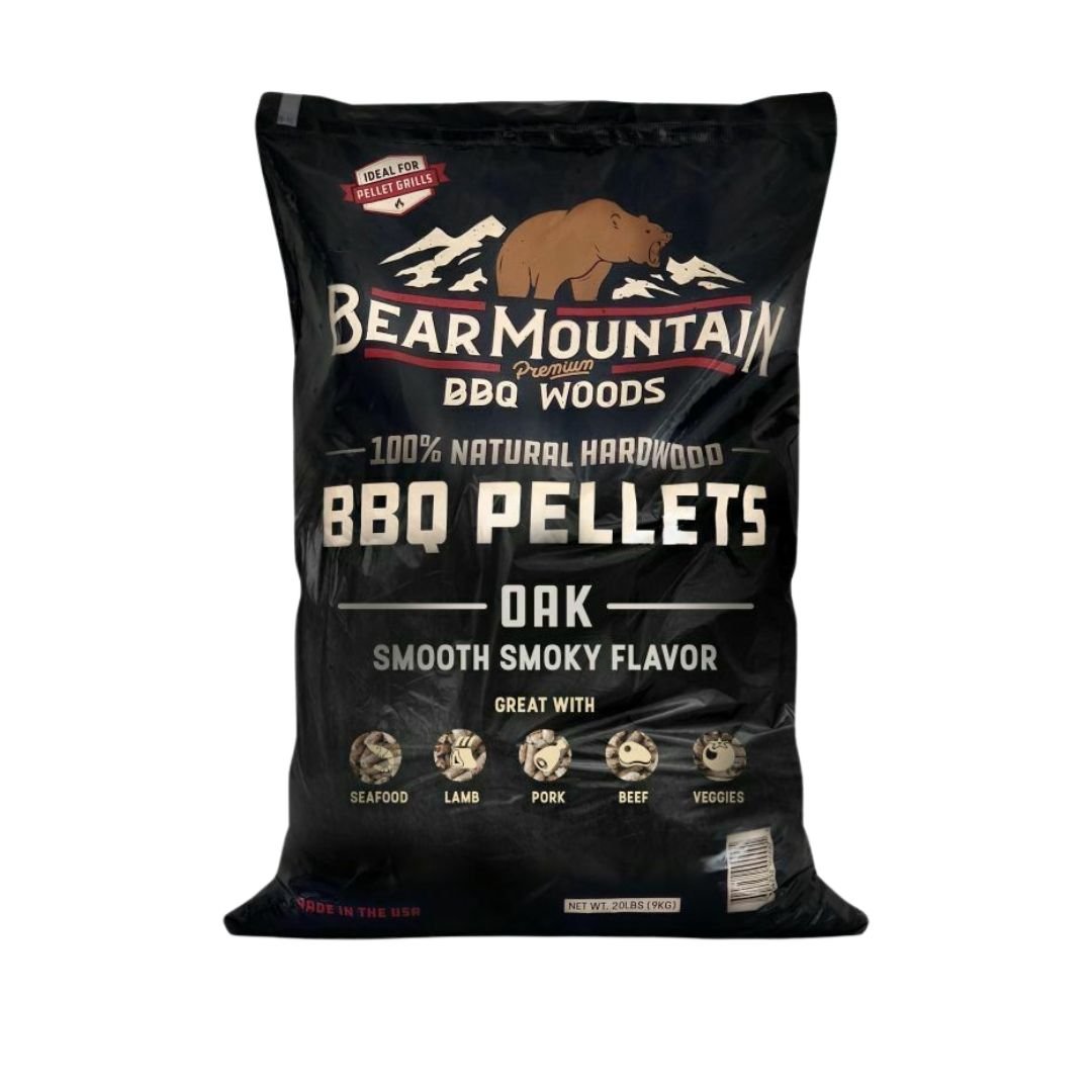 Bear Mountain Oak Wood Pellets 9kg - Smoked Bbq Co