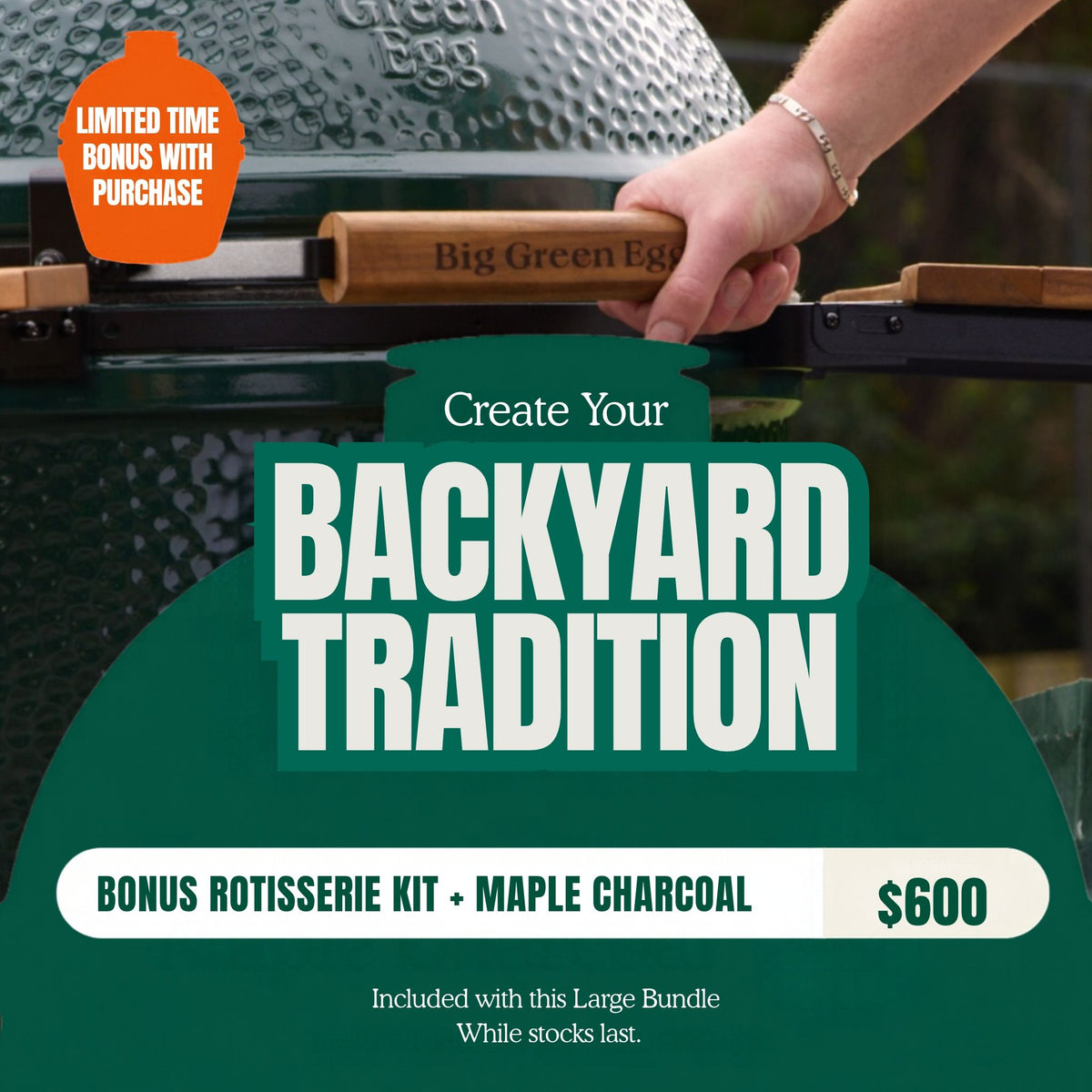 Big Green Egg 'Large Built In Bundle'