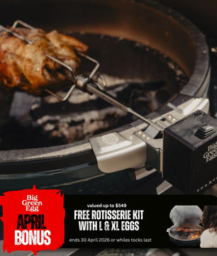 Big Green Egg 'Large Acacia Table Bundle' - Smoked Bbq Co