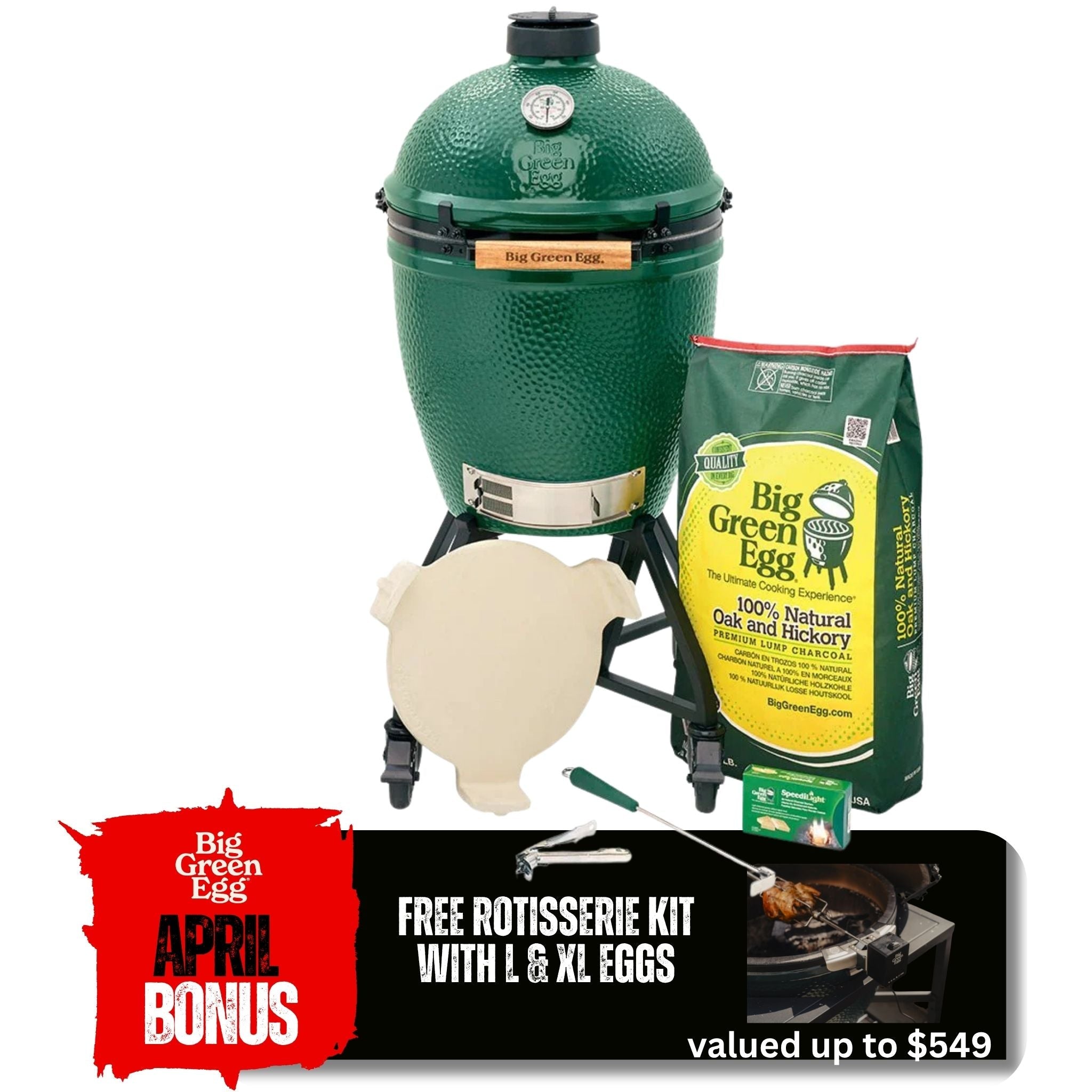 Big Green Egg 'Large Integrated Nest Bundle' - Smoked Bbq Co