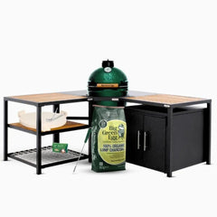 Big Green Egg 'Large Modular Corner Unit, Expansion Frame & Cabinet Bundle'
