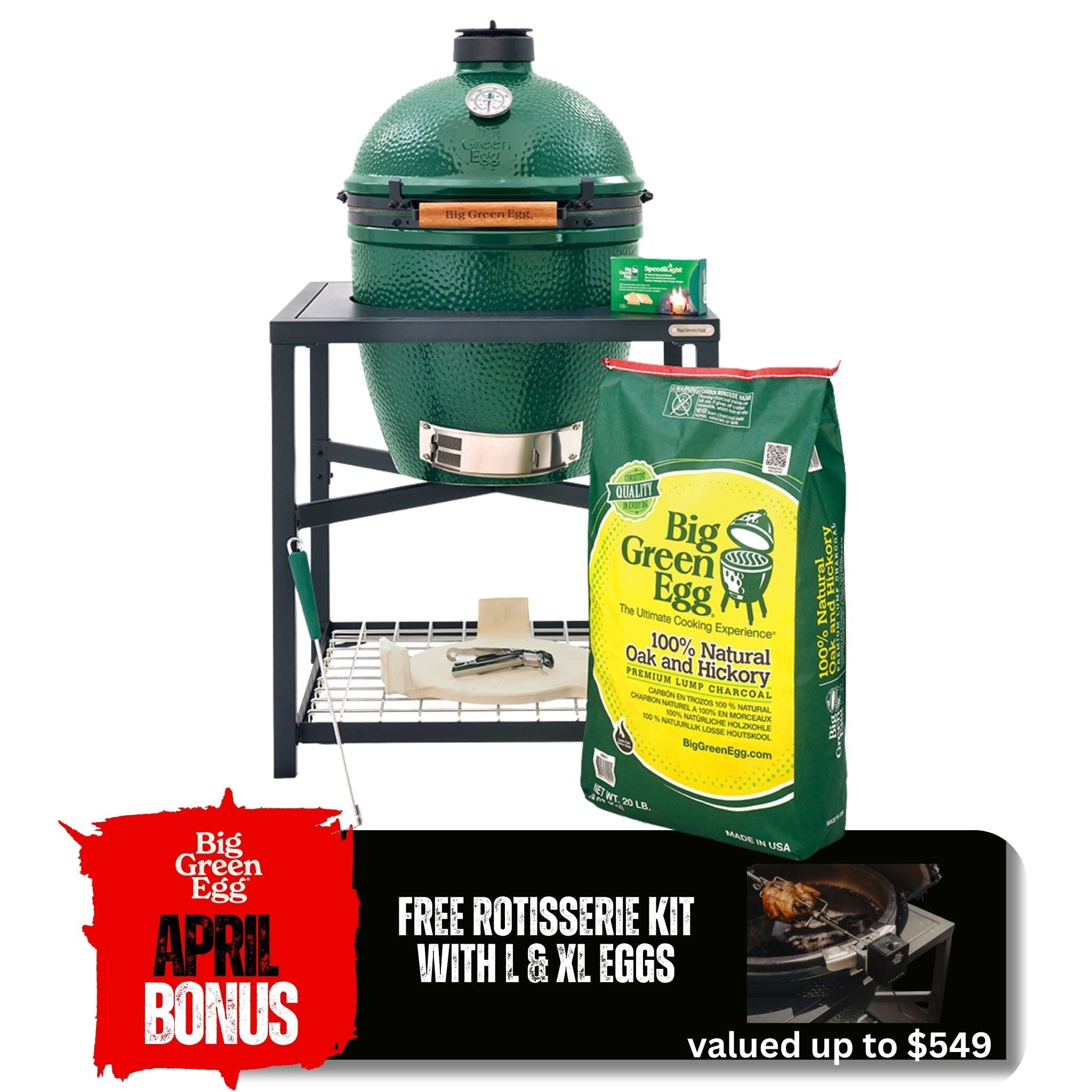 Big Green Egg 'Large Modular Nest Bundle' - Smoked Bbq Co