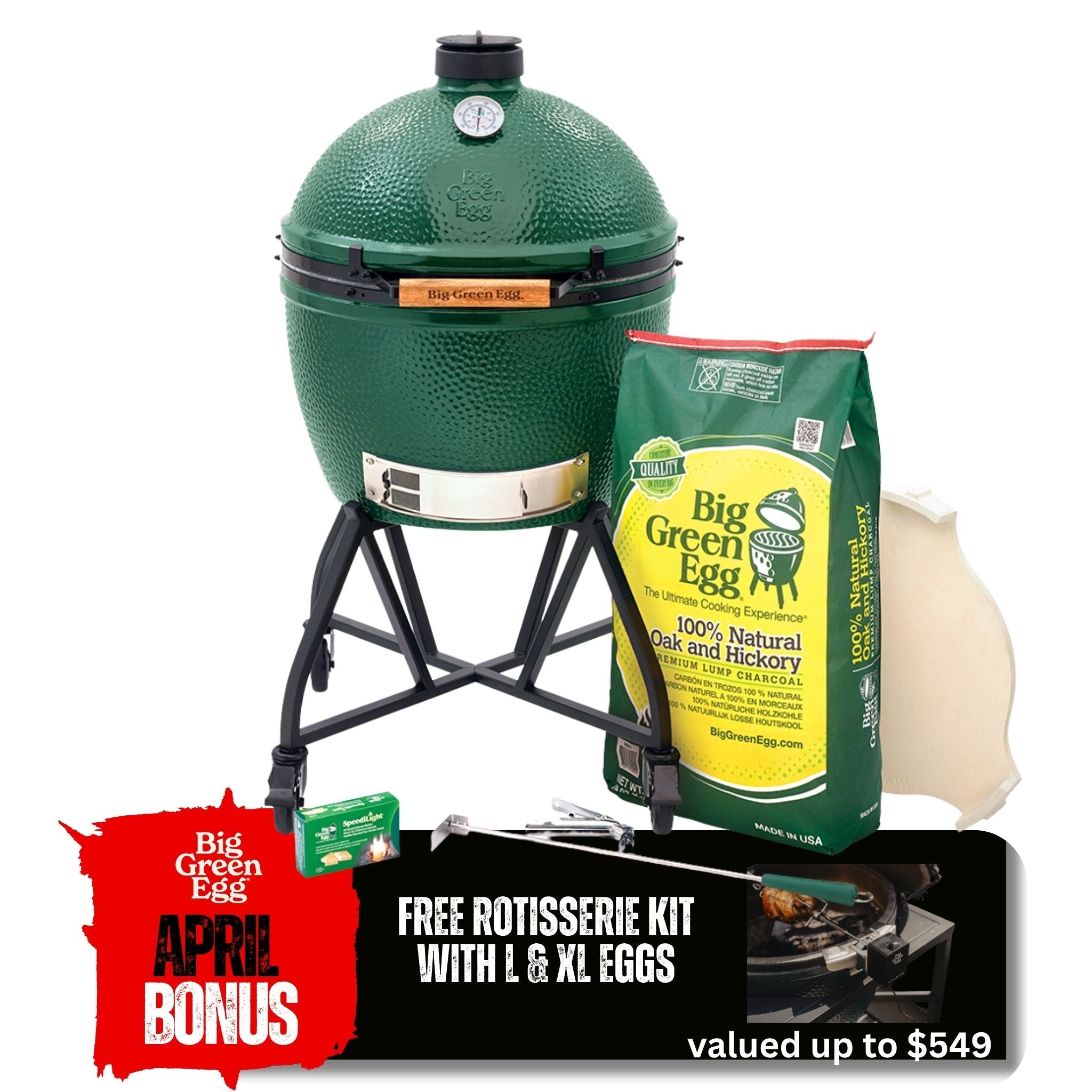 Big Green Egg 'XL Integrated Nest Bundle' - Smoked Bbq Co