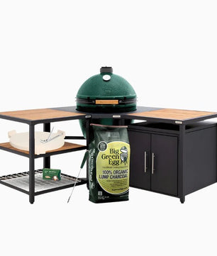 Big Green Egg 'XL Modular Corner Unit, Expansion Frame & Cabinet Bundle' - Smoked Bbq Co
