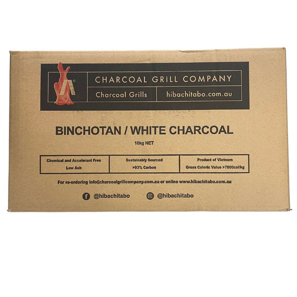 Binchotan White Charcoal - Premium Eucalyptus 10kg - Smoked Bbq Co