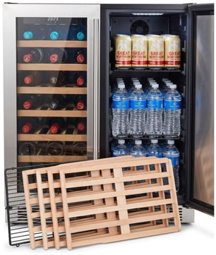 Bosston Bossworx 180L Double Door Beer and Wine Alfresco Fridge - Smoked BBQ Co.