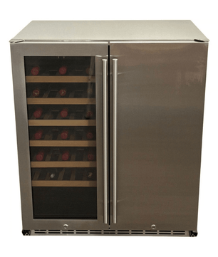 Bosston Bossworx 180L Double Door Beer and Wine Alfresco Fridge - Smoked BBQ Co.