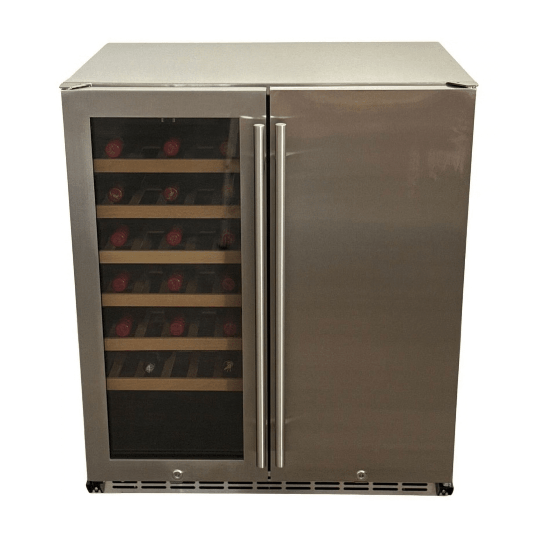 Bosston Bossworx 180L Double Door Beer and Wine Alfresco Fridge - Smoked BBQ Co.