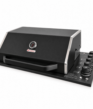 Bosston Bossworx Drop In Black Stainless Steel 4 Burner BBQ - Smoked BBQ Co.