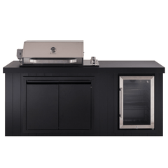 Bosston Bossworx Outdoor Kitchen with Stainless Steel 4 Burner BBQ & Fridge