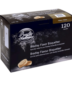 Bradley Smoker Bisquettes - 120 Pack, HICKORY - Smoked Bbq Co