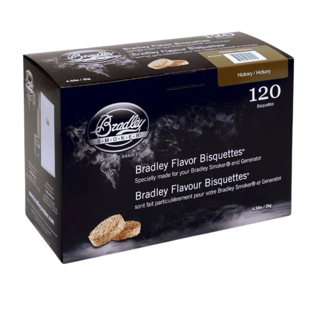 Bradley Smoker Bisquettes - 120 Pack, HICKORY - Smoked Bbq Co