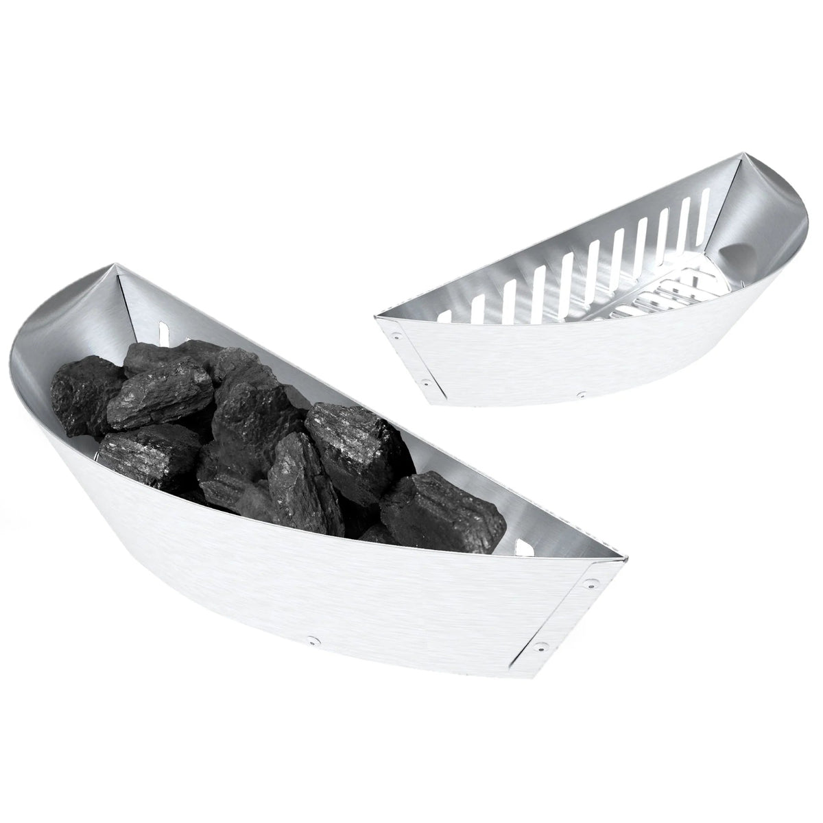 Broil King Stainless Steel Two Piece Charcoal Basket - Smoked BBQ Co.