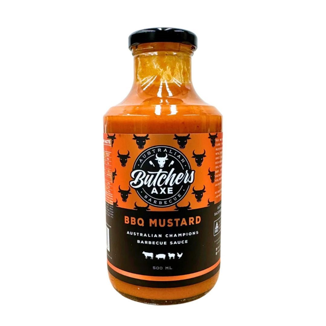 Butchers Axe 'Mustard BBQ' Sauce 500ml - Smoked Bbq Co