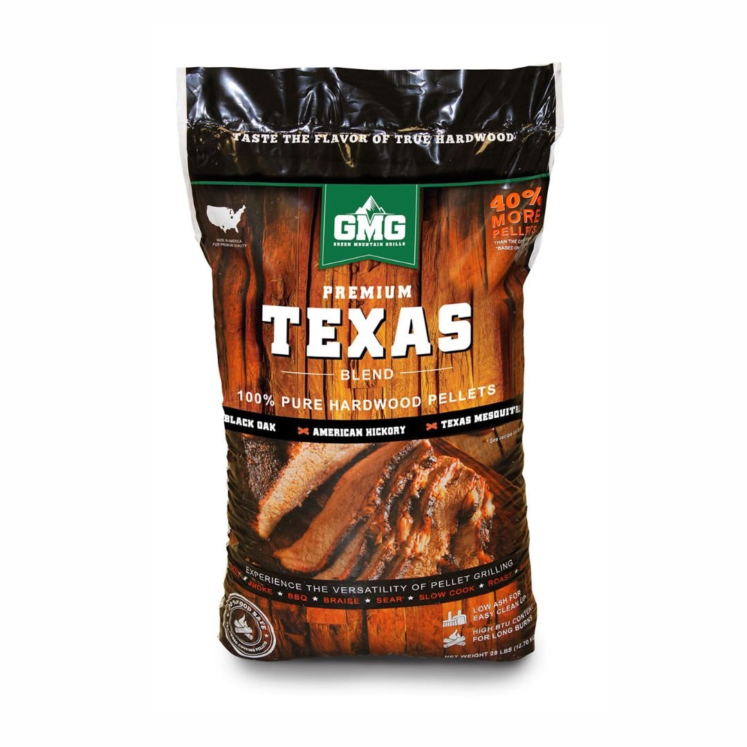 GMG Premium Hardwood Pellets - Texas Blend 12.7kg - Smoked Bbq Co