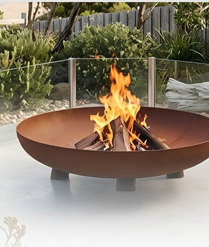 Hark Byron 80 Corten Steel Fire Pit - Smoked BBQ Co.