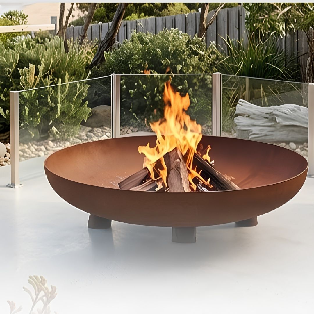 Hark Byron 80 Corten Steel Fire Pit - Smoked BBQ Co.