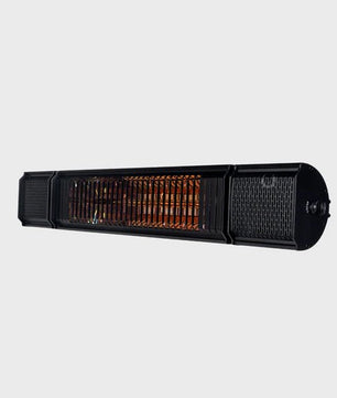 Heat and Beat Infrared Heater with Bluetooth Speakers - Smoked BBQ Co.