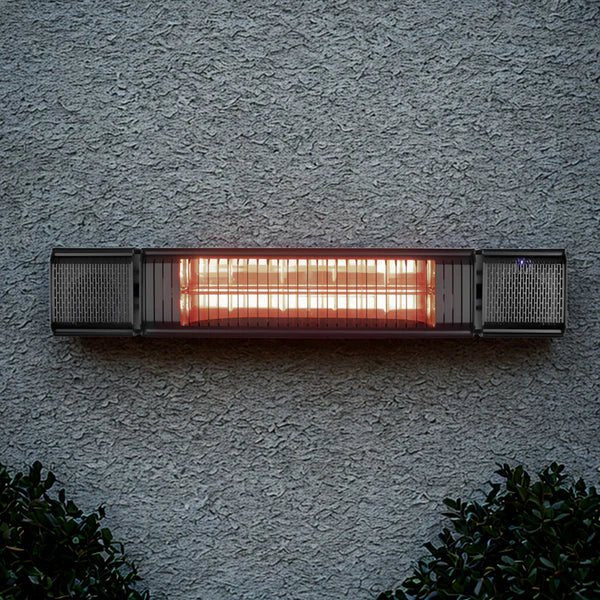 Heat and Beat Infrared Heater with Bluetooth Speakers - Smoked BBQ Co.