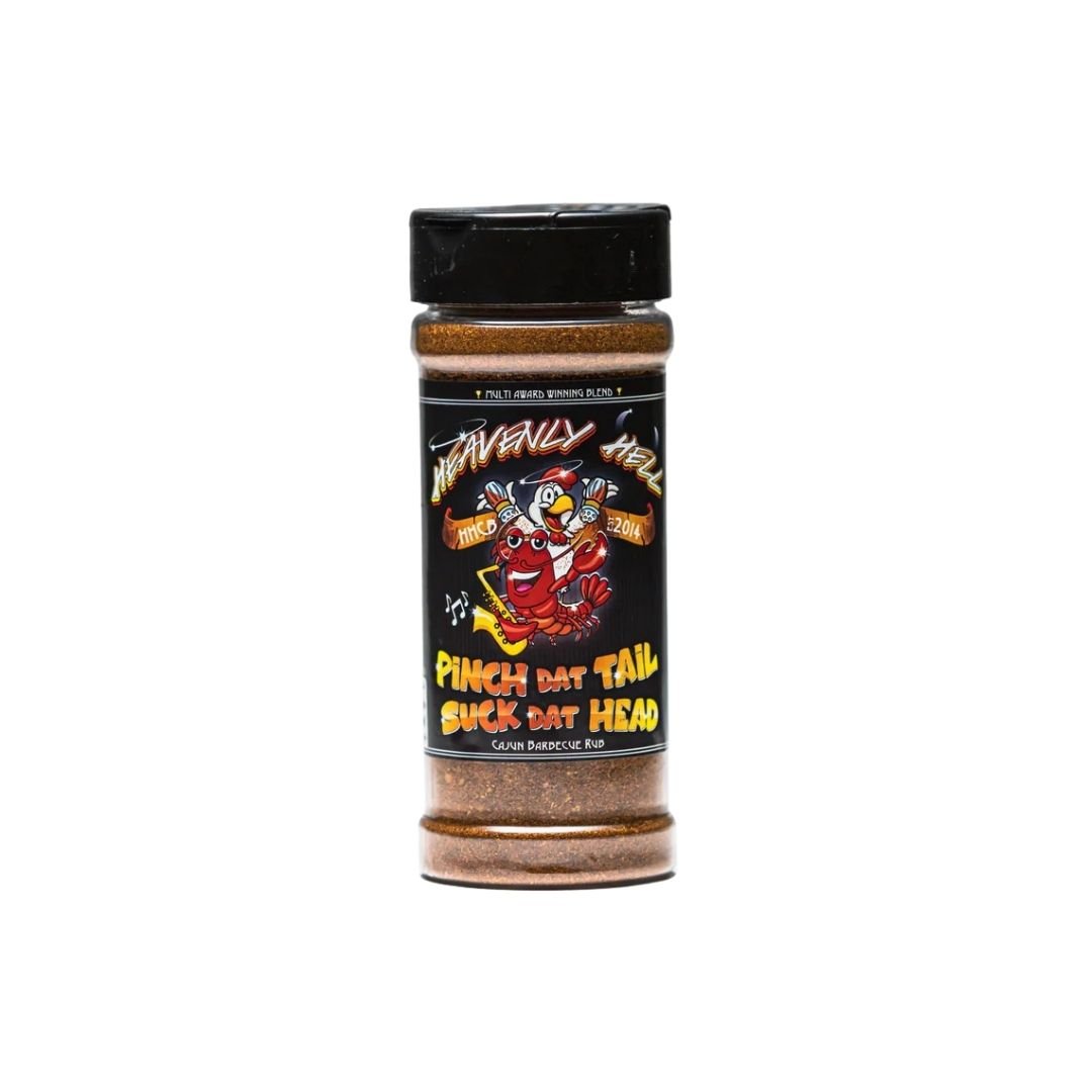 Heavenly Hell 'Pinch Dat Tail Suck Dat Head' Rub 150g - Smoked BBQ Co.