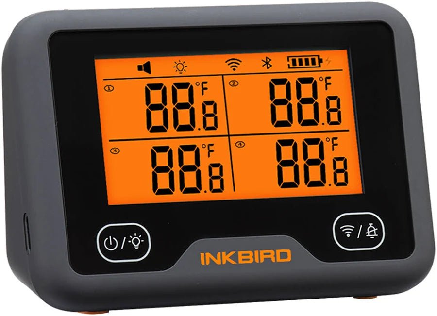 Inkbird Wireless Grill Thermometer WiFi & Bluetooth - IBBQ - 4BW - Smoked BBQ Co.