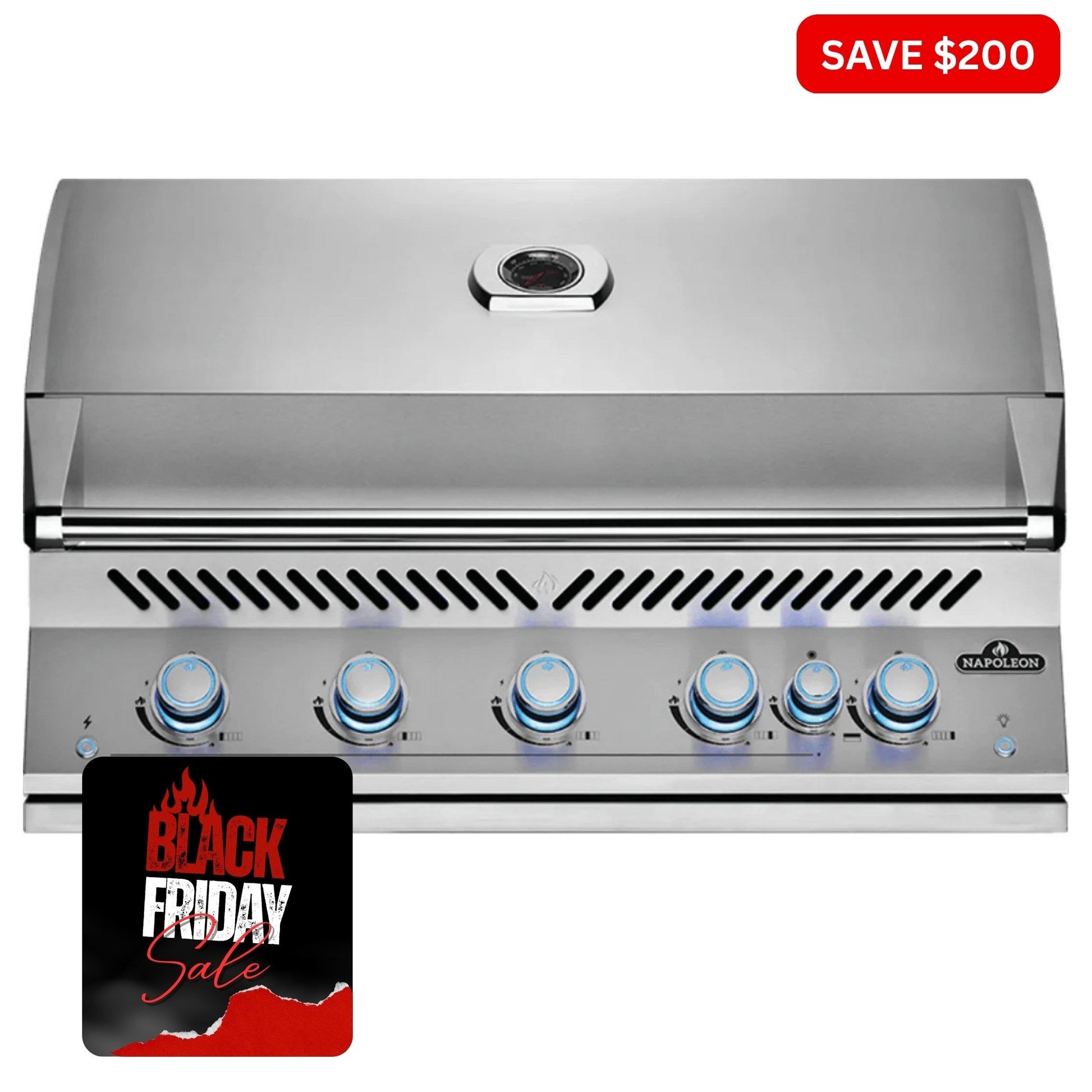 Napoleon Built in 700 Series 38" with Infrared Rear Burner - Smoked Bbq Co