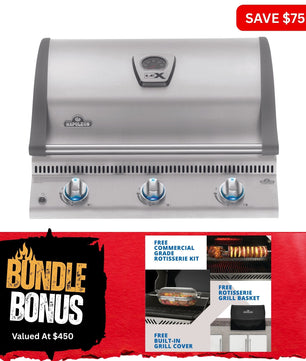 Napoleon Built - In LEX 485 Stainless Steel RBI - Smoked Bbq Co