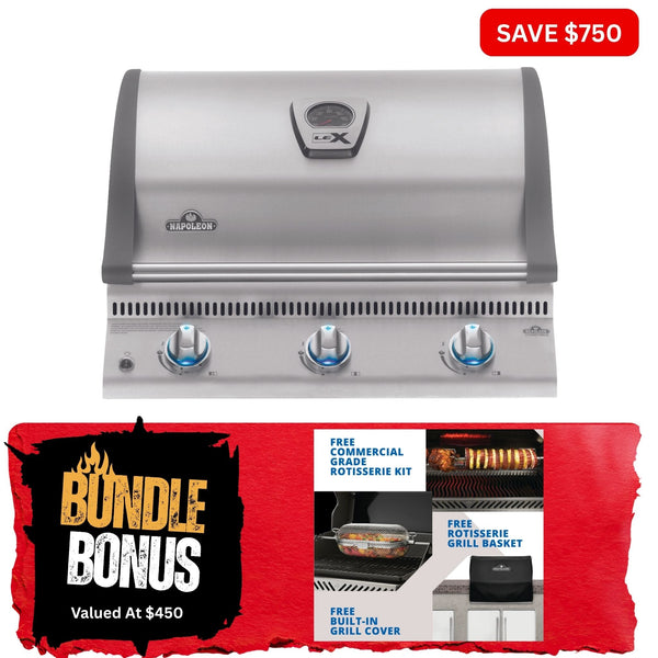 Napoleon Built - In LEX 485 Stainless Steel RBI - Smoked Bbq Co