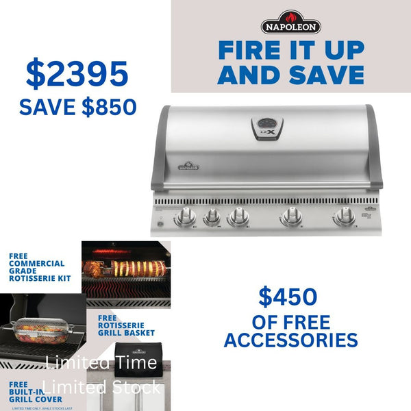 Napoleon Built - In LEX 605 Stainless Steel RBI - Smoked Bbq Co