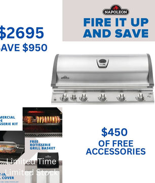 Napoleon Built - In LEX 730 Stainless Steel RBI - Smoked Bbq Co