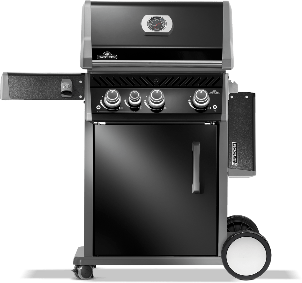 Napoleon Rogue Pro 425 Black 3 Burner BBQ with Infrared Sideburner - Smoked Bbq Co