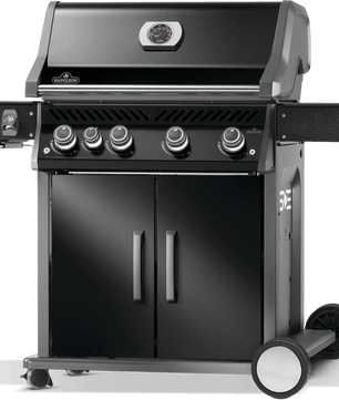 Napoleon Rogue Pro 525 Black 4 Burner BBQ with Infrared Sideburner - Smoked Bbq Co